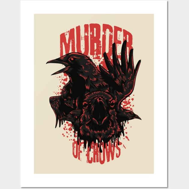 Murder Of Crows Wall Art by LittleBunnySunshine